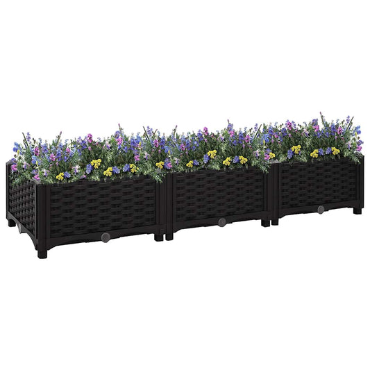Jardinière surélevée 120x40x23 cm en polypropylène