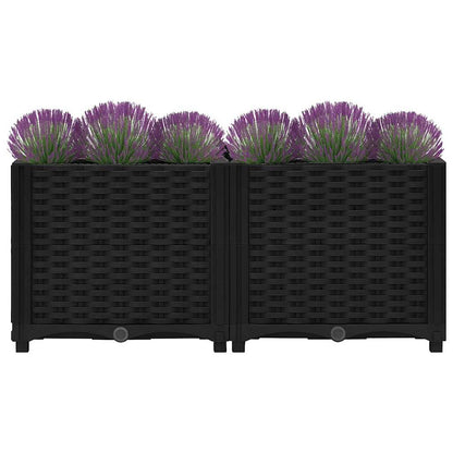 Hochbeet 80 x 40 x 38 cm Polypropylen