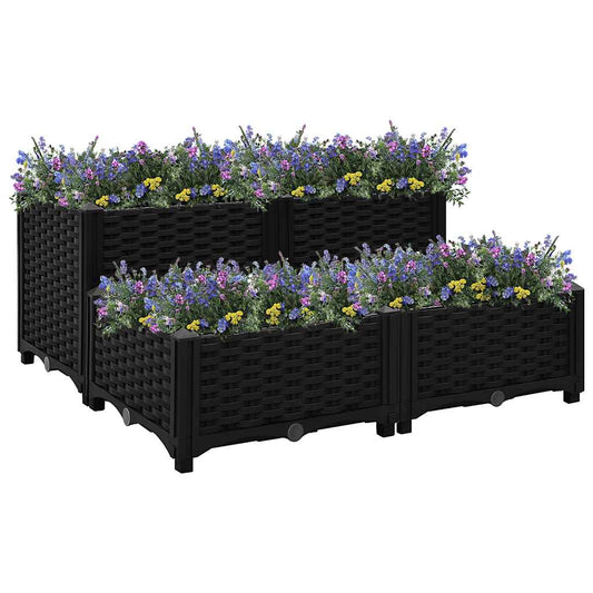 Jardinière surélevée 80x80x38 cm en polypropylène