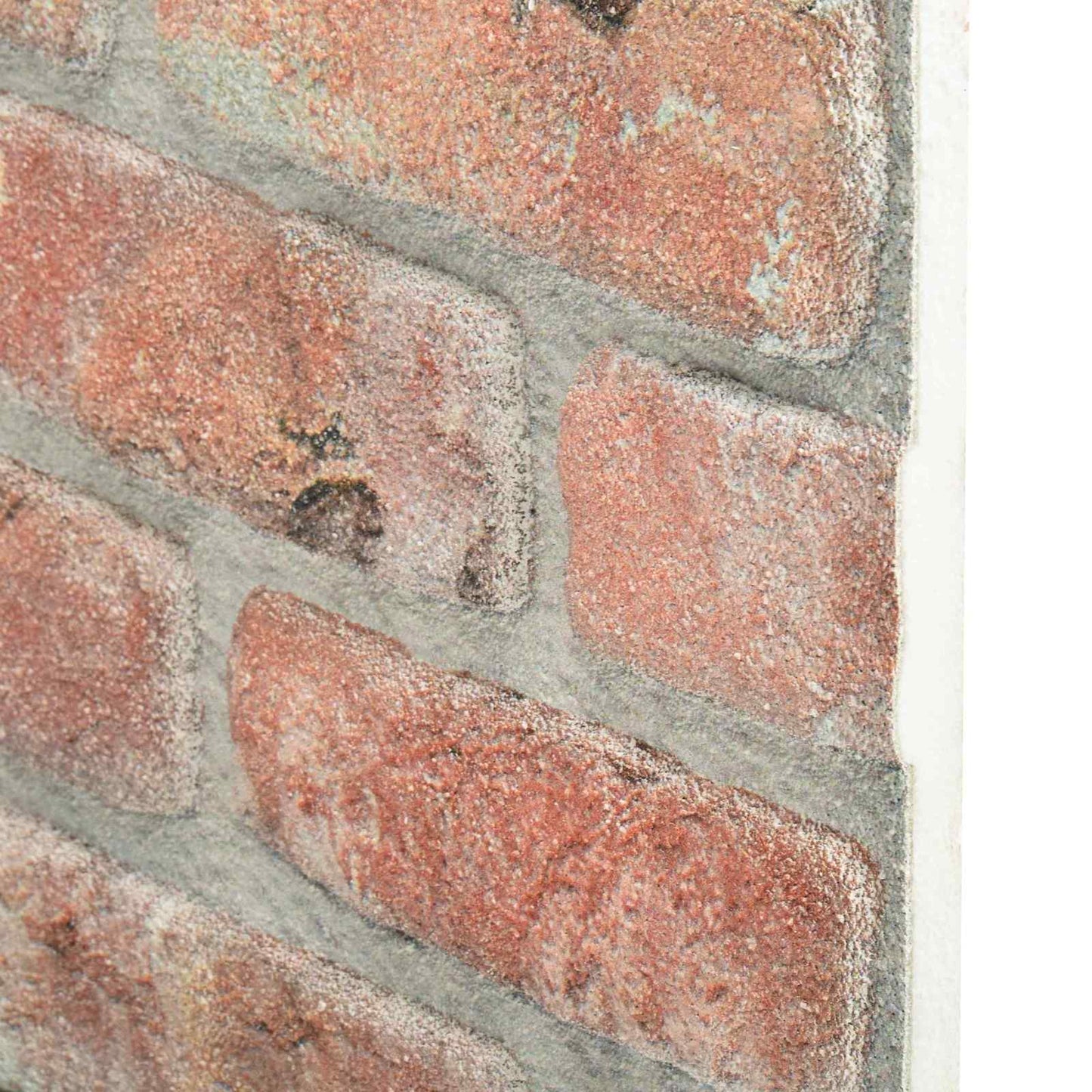 Wandpaneele 10 stk. 100 x 50 cm Rot EPS-Schaum
