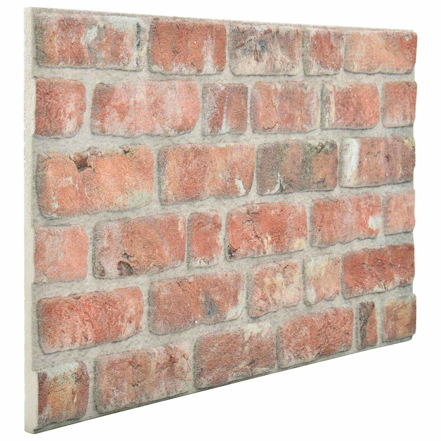 Wandpaneele 10 stk. 100 x 50 cm Rot EPS-Schaum