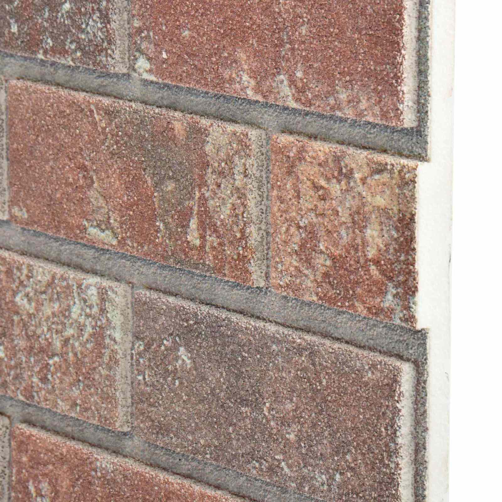 Wandpaneele 10 pcs Dunkelbraun und Grau 100 x 50 cm EPS-Schaum