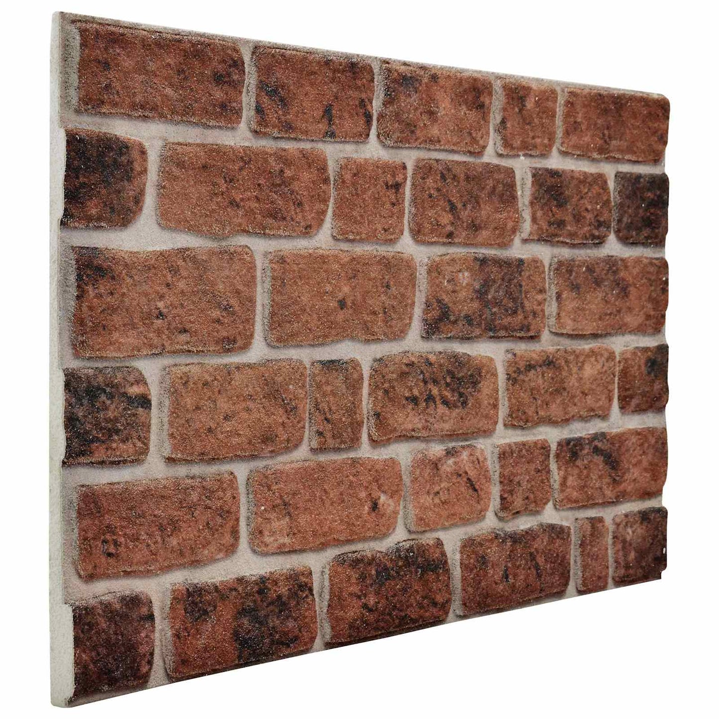 Wandpaneele 10 stk. 100 x 50 cm Braunes Ziegel EPS-Schaum