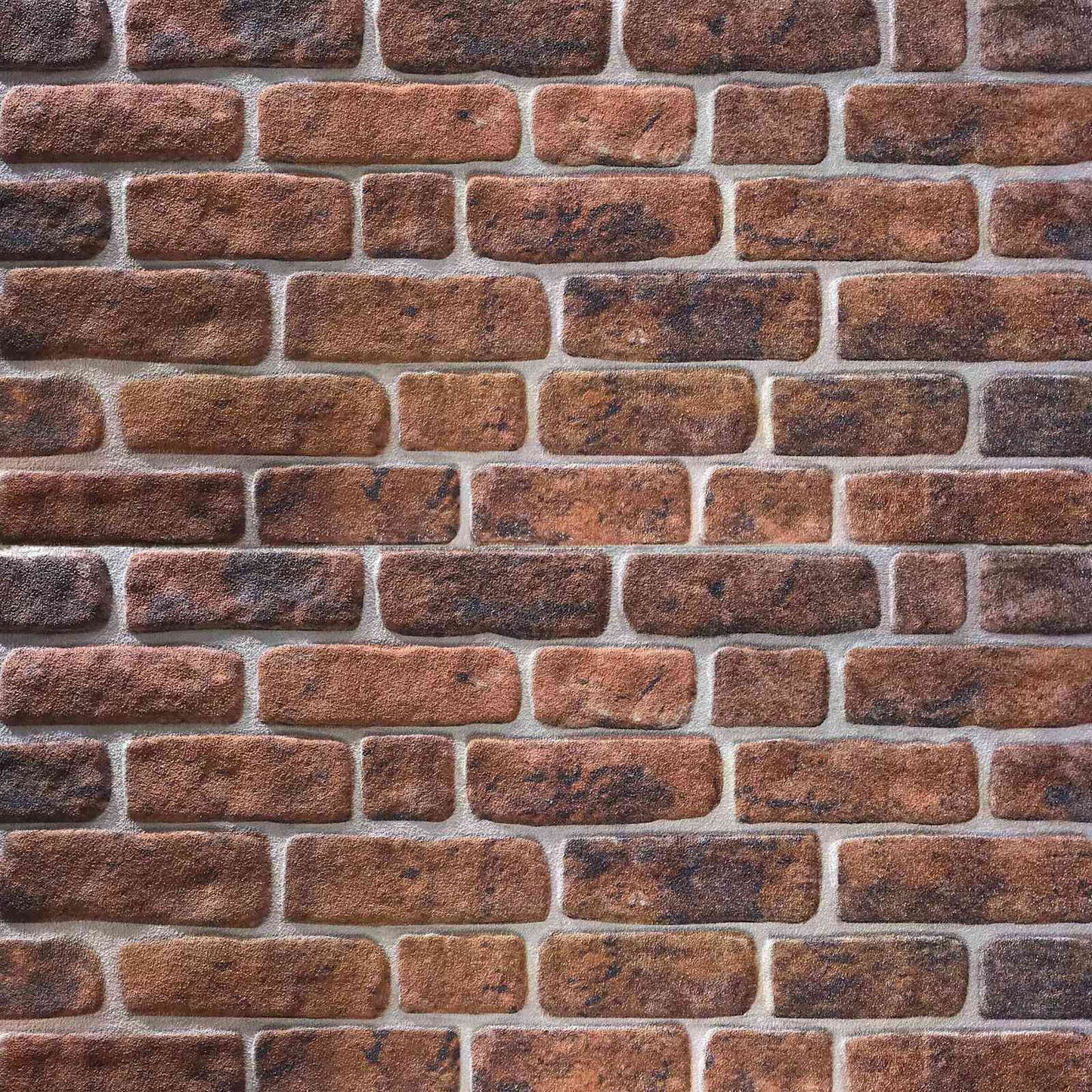 Wandpaneele 10 stk. 100 x 50 cm Braunes Ziegel EPS-Schaum