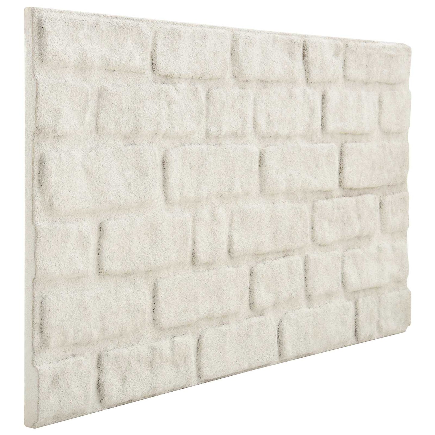 Wandpaneele 10 pcs Weiß 100 x 50 cm EPS-Schaum