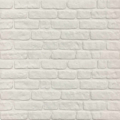 Wandpaneele 10 stk. 100 x 50 cm Weiß EPS-Schaum