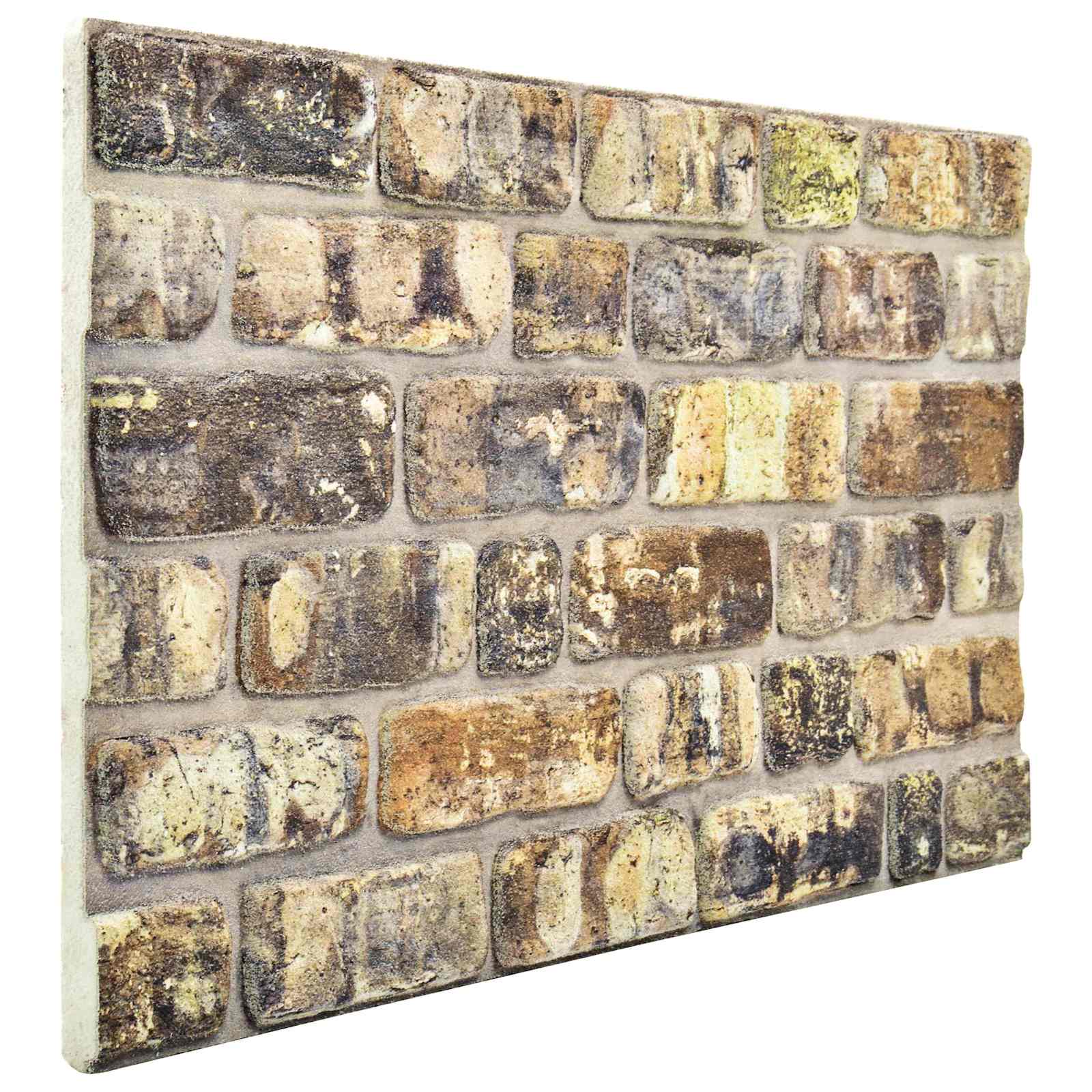 Wandpaneele 10 stk. 100 x 50 cm Mehrfarbig EPS-Schaum