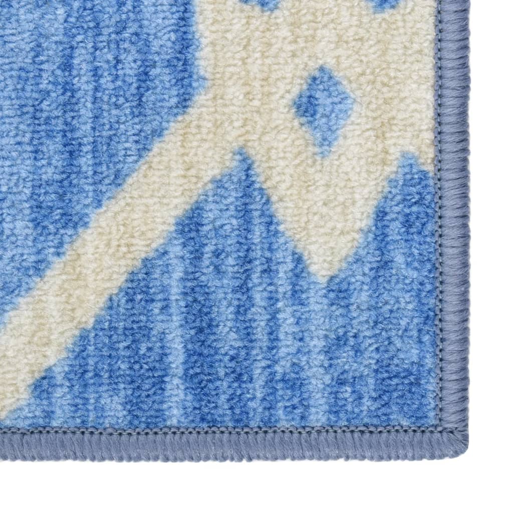Teppichläufer Blau 80x250 cm