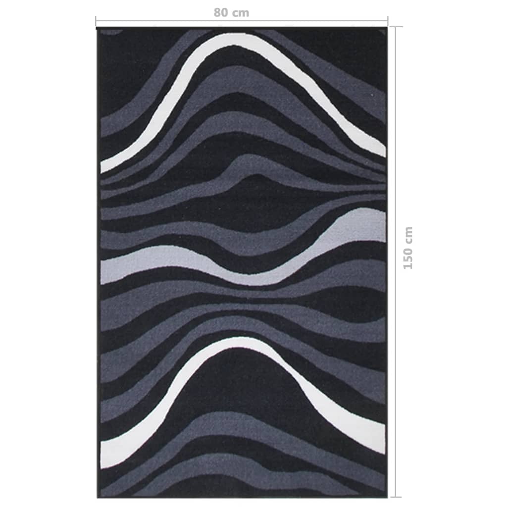 Teppichläufer Schwarz 80x150 cm
