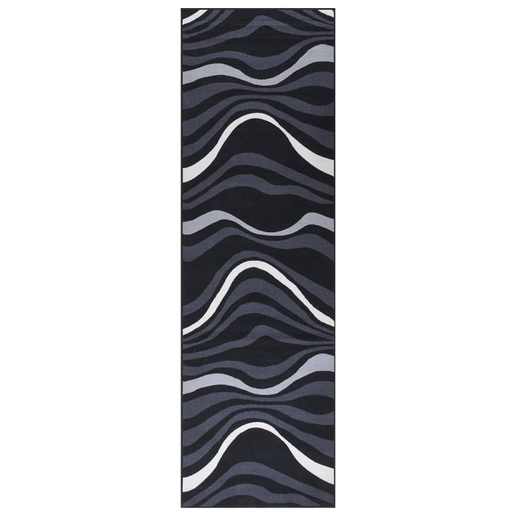 Teppichläufer Schwarz 80x300 cm