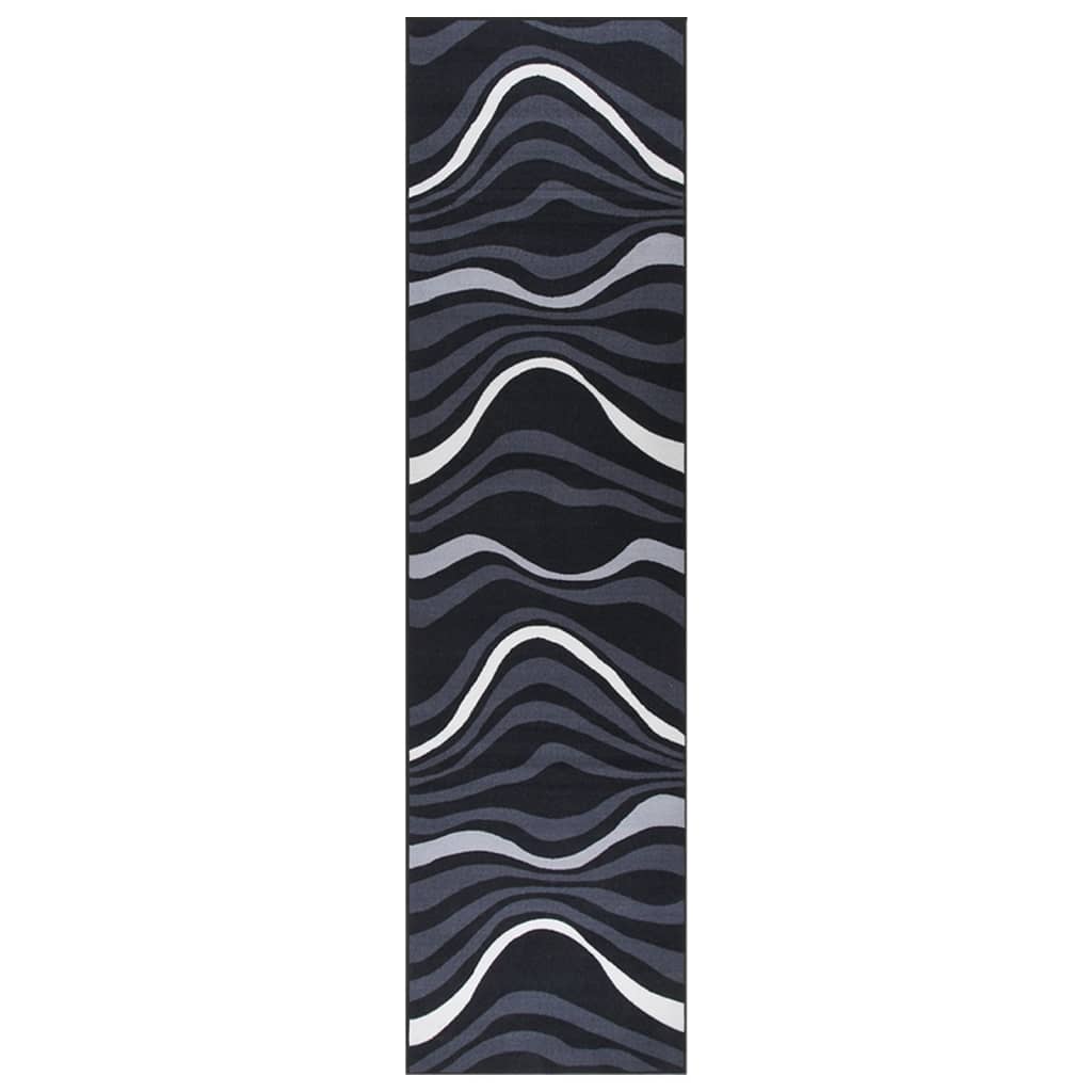 Teppichläufer Schwarz 80x350 cm