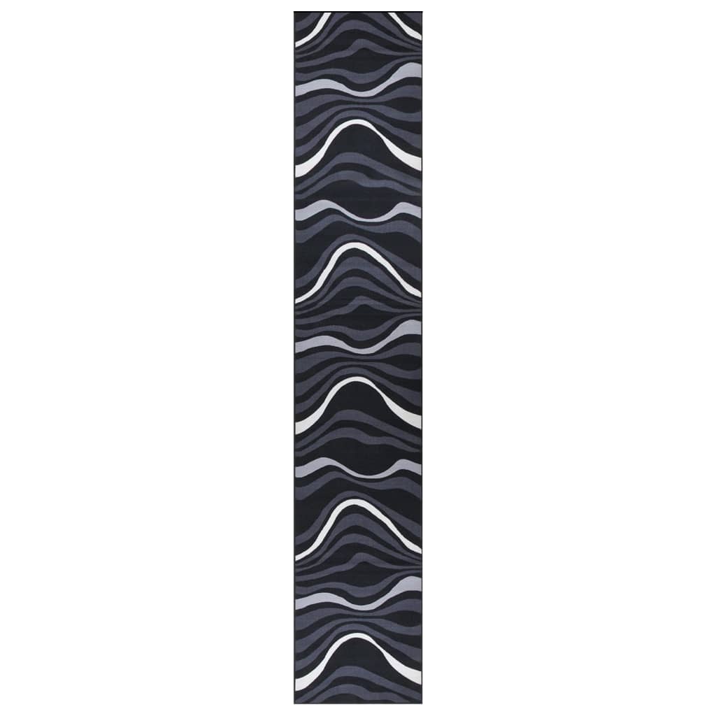 Teppichläufer Schwarz 80x500 cm