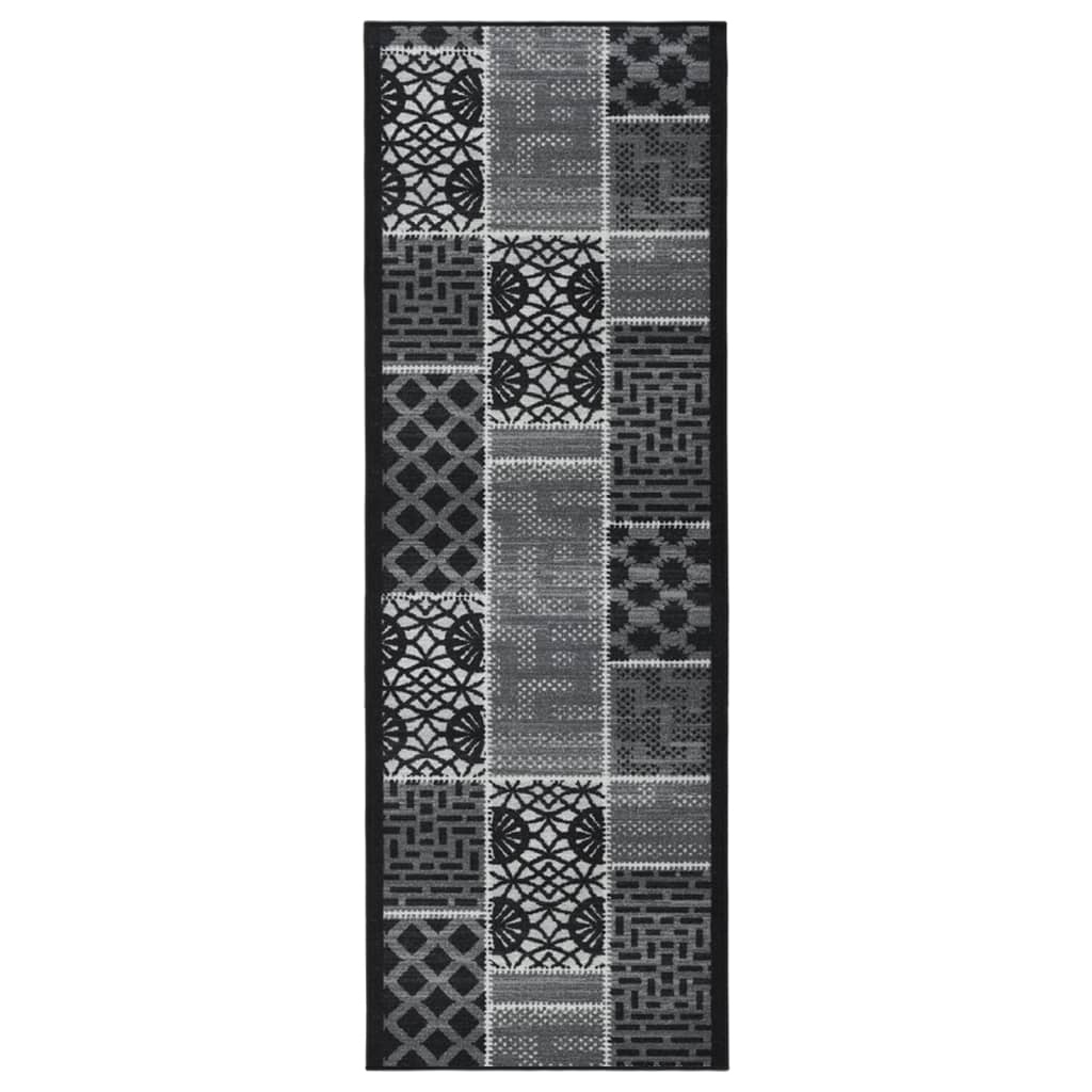 Teppichläufer Schwarz 80x300 cm