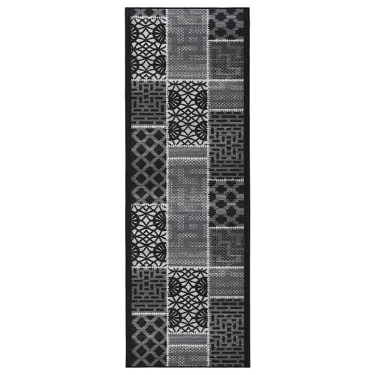 Teppichläufer Schwarz 80x300 cm