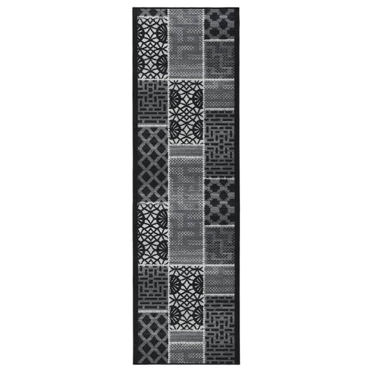 Teppichläufer Schwarz 80x350 cm