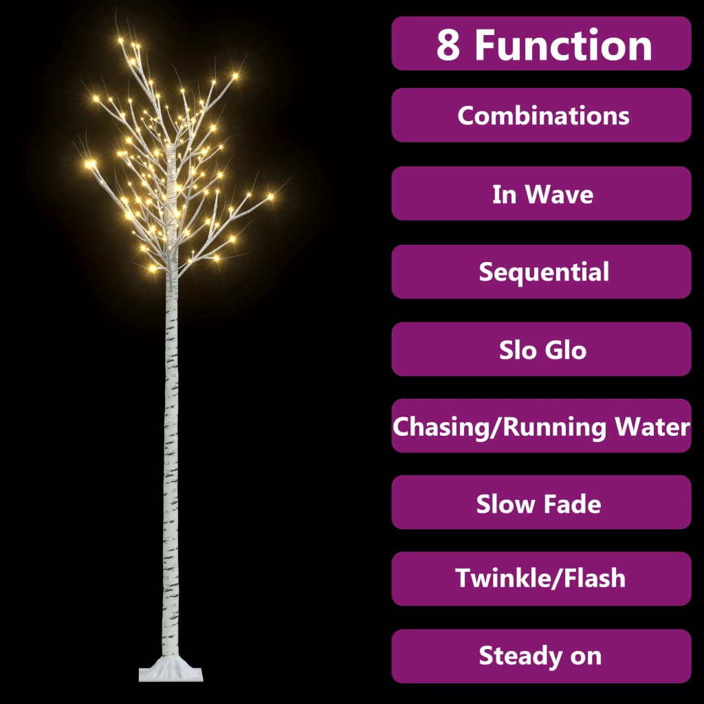 Weihnachtsbaum 220 LEDs 2,2 m Warmweiß Indoor Outdoor