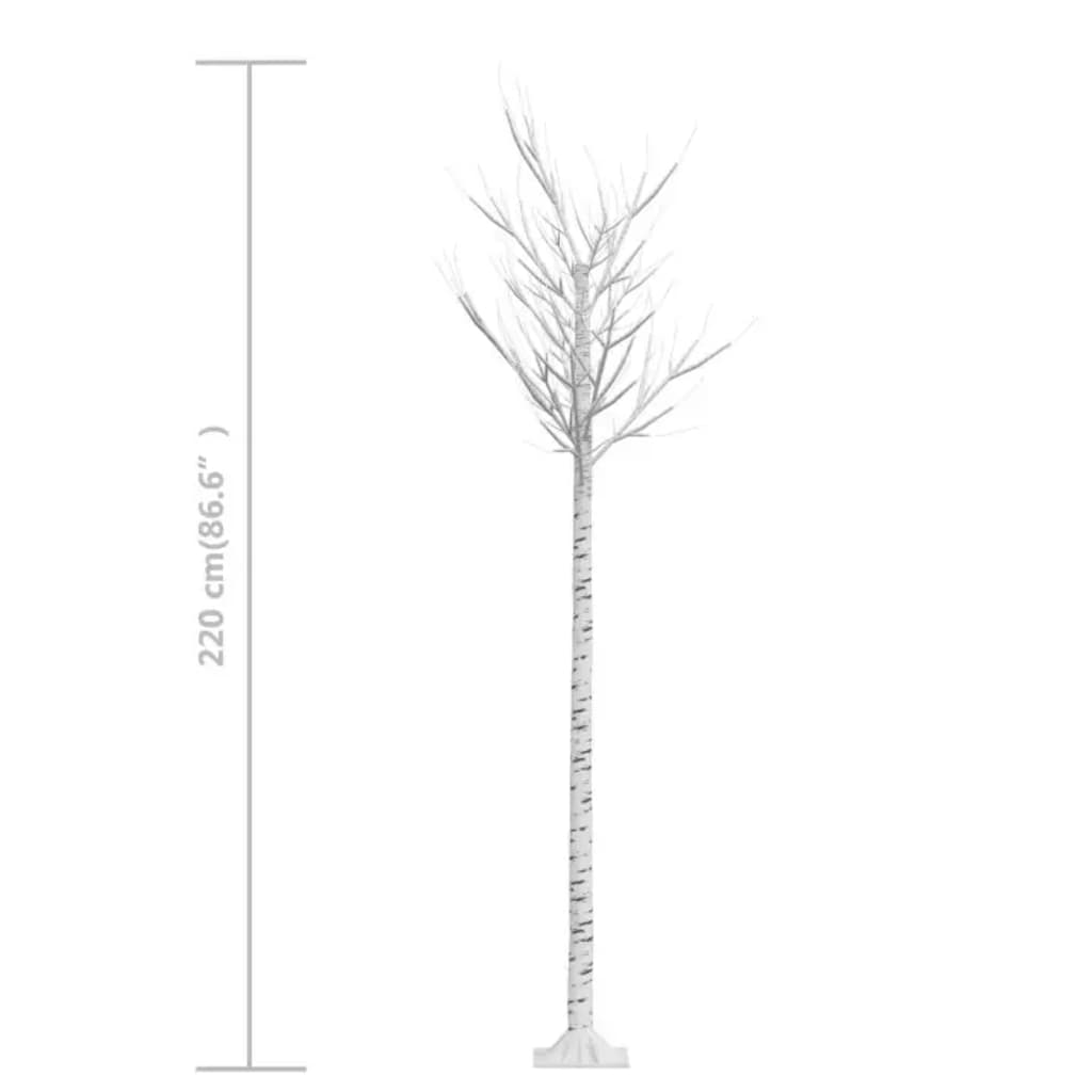 Weihnachtsbaum 220 LEDs 2,2 m Warmweiß Indoor Outdoor