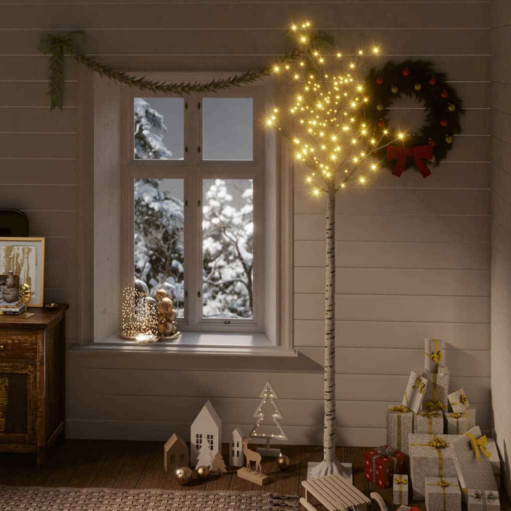 Weihnachtsbaum 220 LEDs 2,2 m Warmweiß Indoor Outdoor