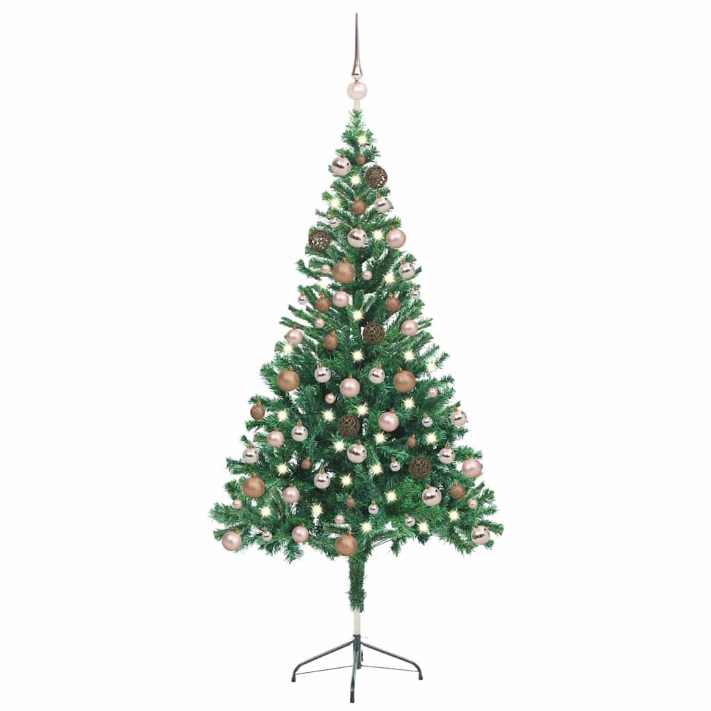 Künstlicher Weihnachtsbaum Beleuchtung Kugeln 150cm 380 Zweige