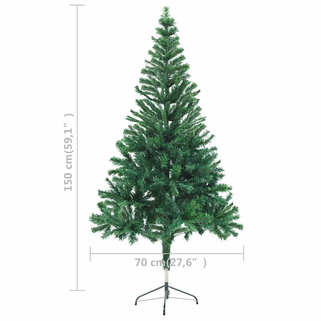 Künstlicher Weihnachtsbaum Beleuchtung Kugeln 150cm 380 Zweige