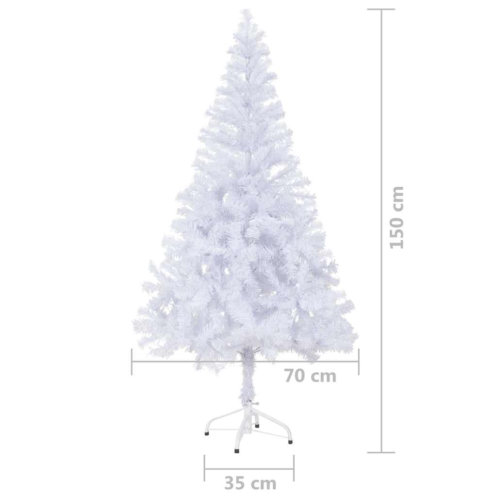 Künstlicher Weihnachtsbaum Beleuchtung Kugeln 150cm 380 Zweige