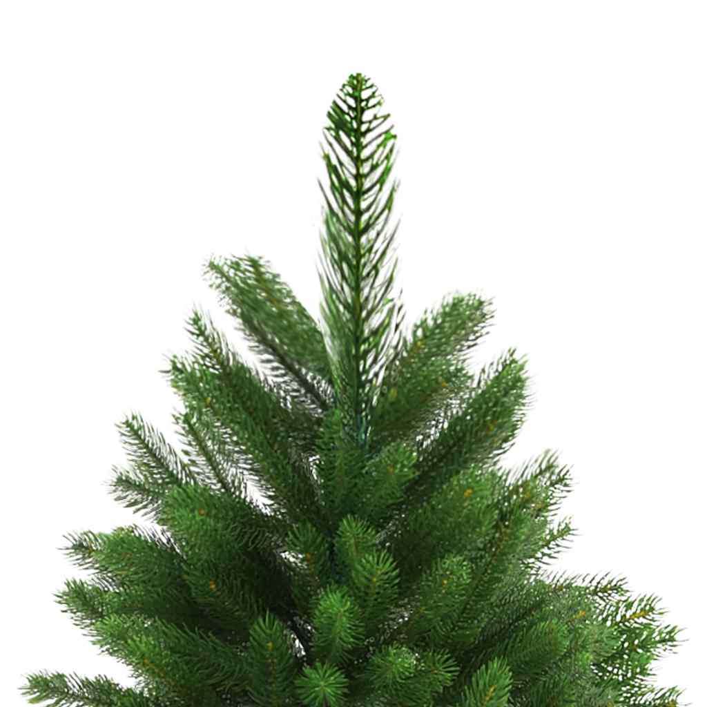 Künstlicher Weihnachtsbaum mit Beleuchtung Kugeln 240 cm Grün