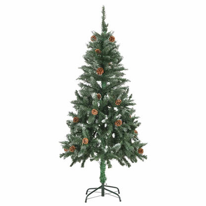 Künstlicher Weihnachtsbaum mit Beleuchtung & Zapfen 150 cm