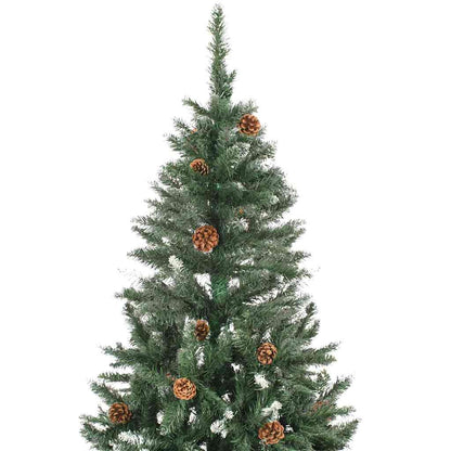 Künstlicher Weihnachtsbaum mit Beleuchtung & Zapfen 150 cm