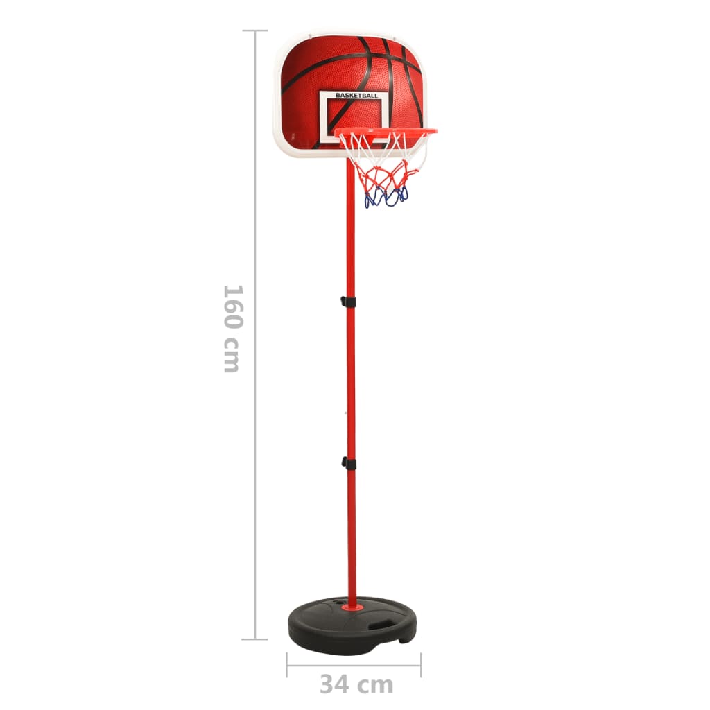 Ensemble de jeu de basket pour enfants réglable 160 cm