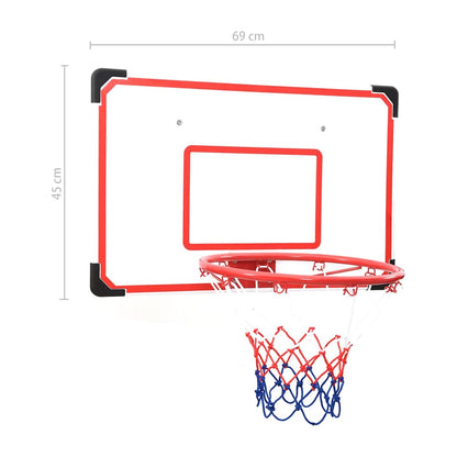 5-tlg. Basketball-Set zur Wandmontage