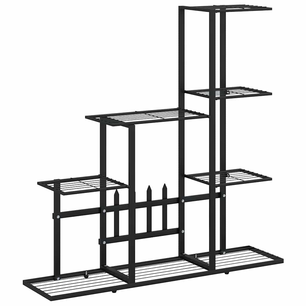Blumenständer 94,5x25x88 cm Schwarz Metall