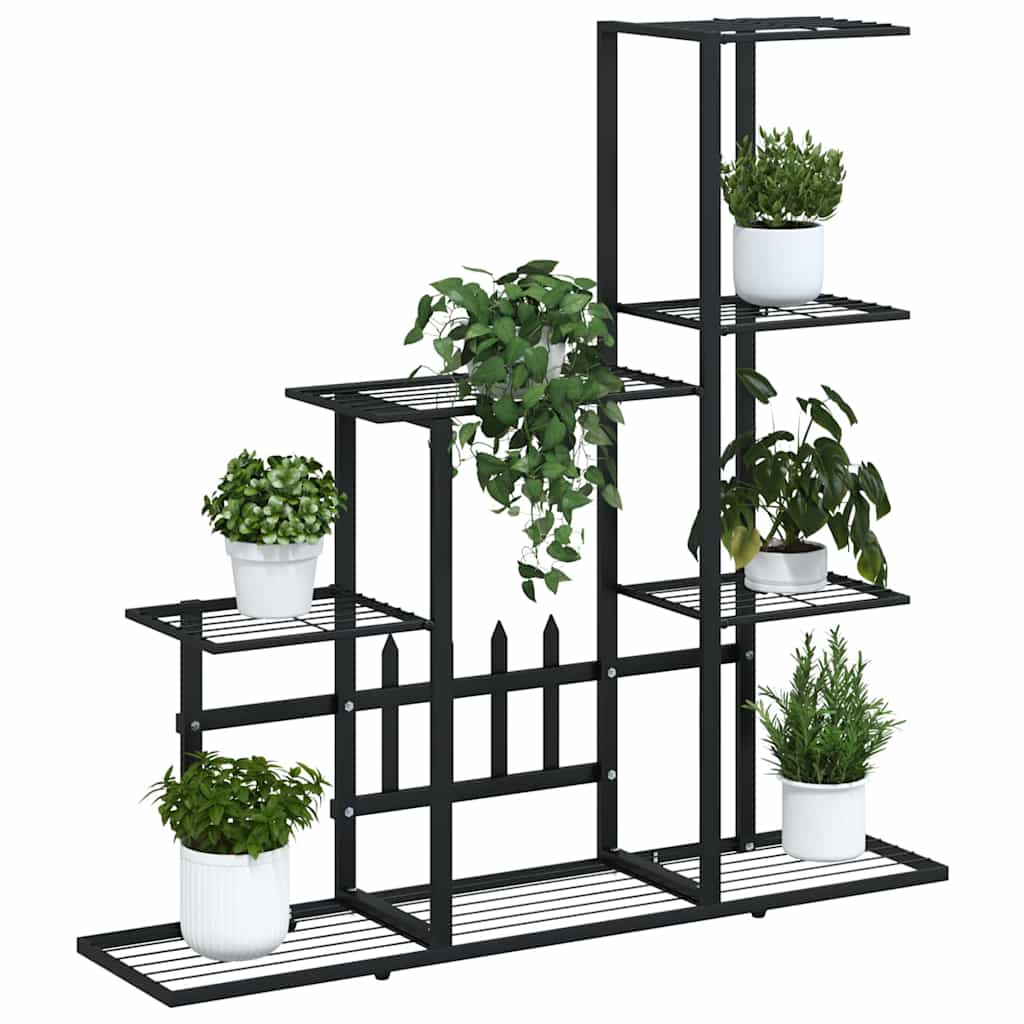Blumenständer 94,5x25x88 cm Schwarz Metall