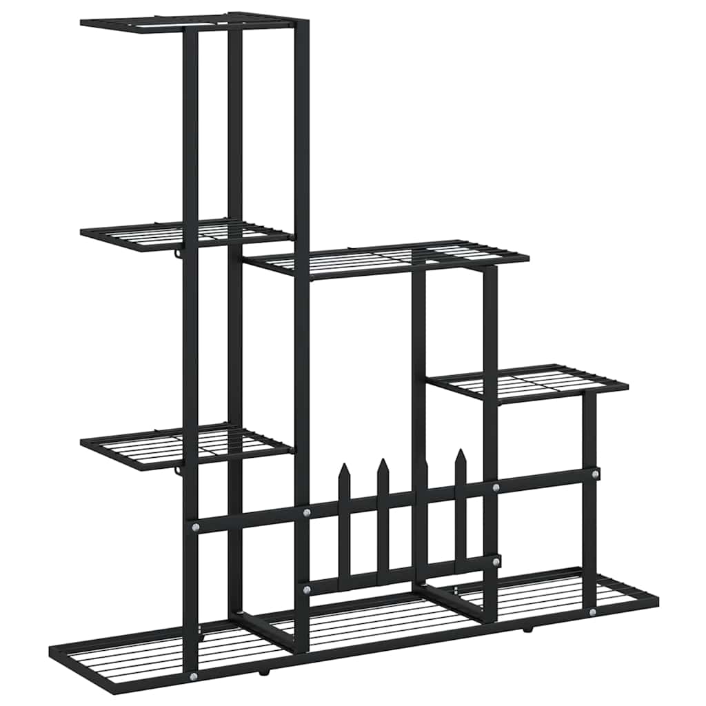 Blumenständer 94,5x25x88 cm Schwarz Metall