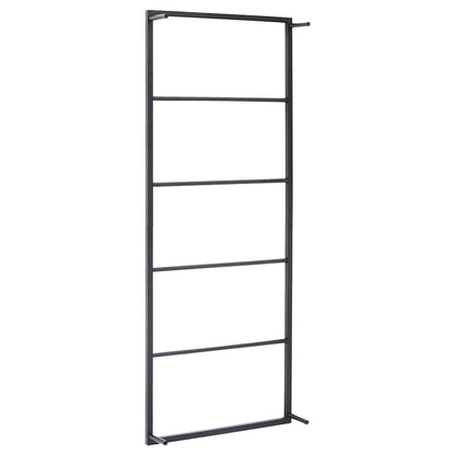 Handtuchständer Schwarz 45x10x115 cm Stahl