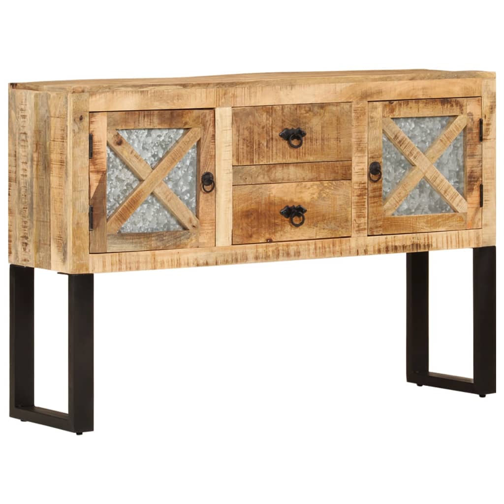 Sideboard 110x30x74 cm Raues Mangoholz