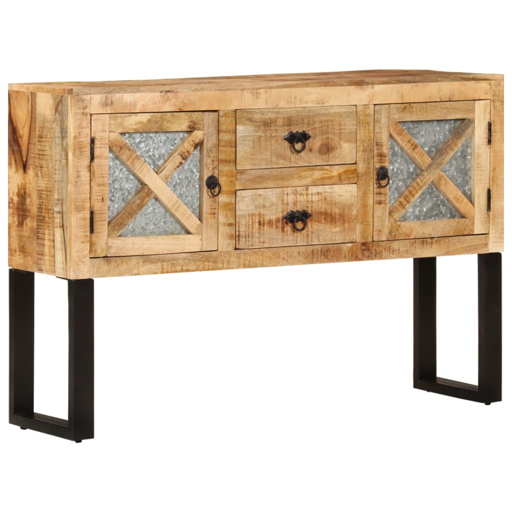 Sideboard 110x30x74 cm Raues Mangoholz