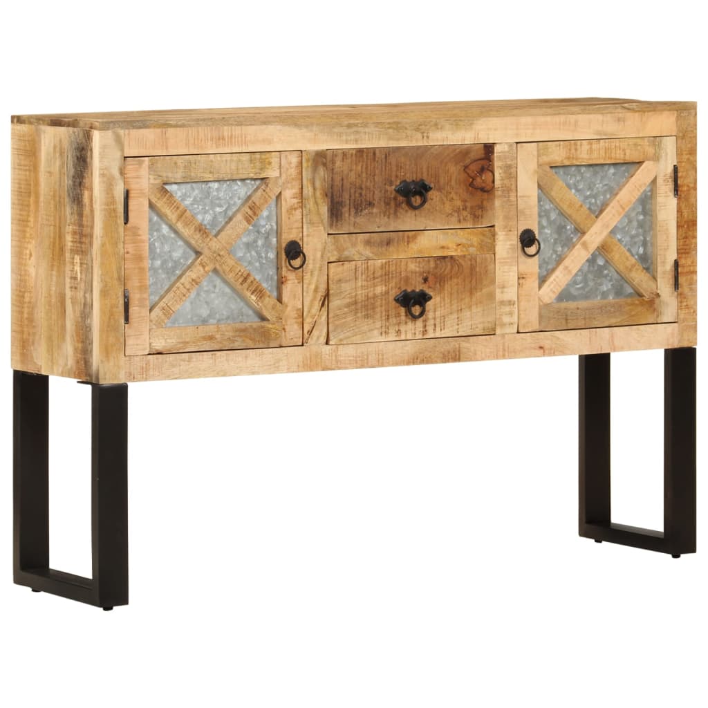 Sideboard 110x30x74 cm Raues Mangoholz