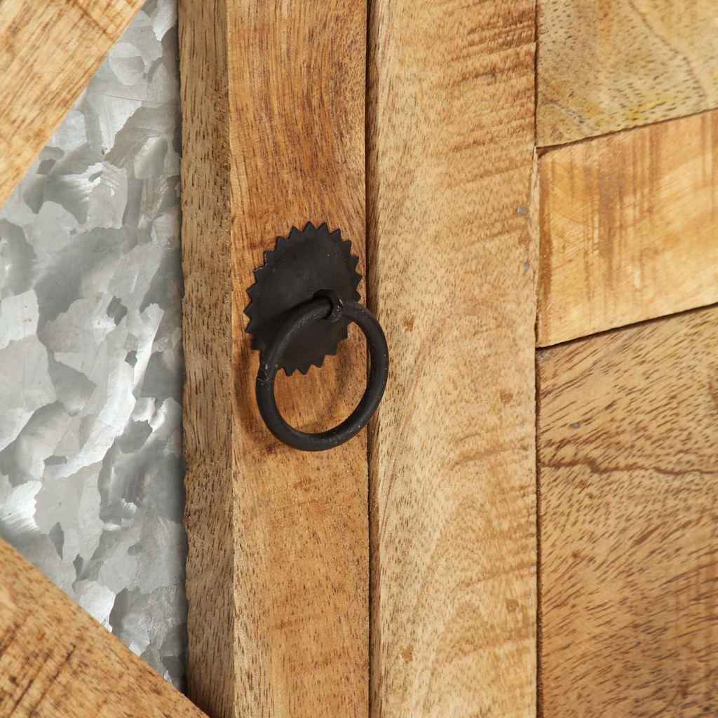 Sideboard 110x30x74 cm Raues Mangoholz