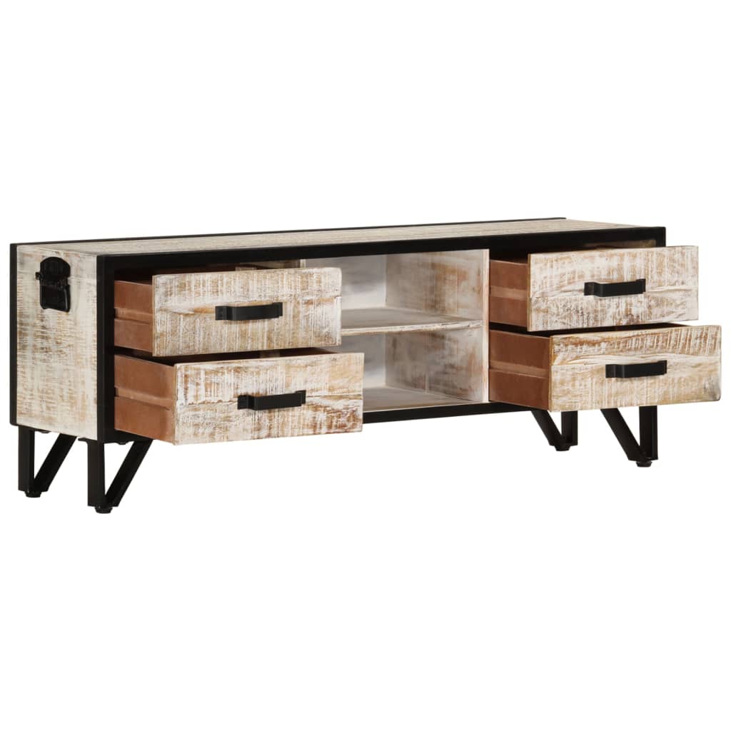 TV-Schrank 110x30x41 cm Massivholz Akazie