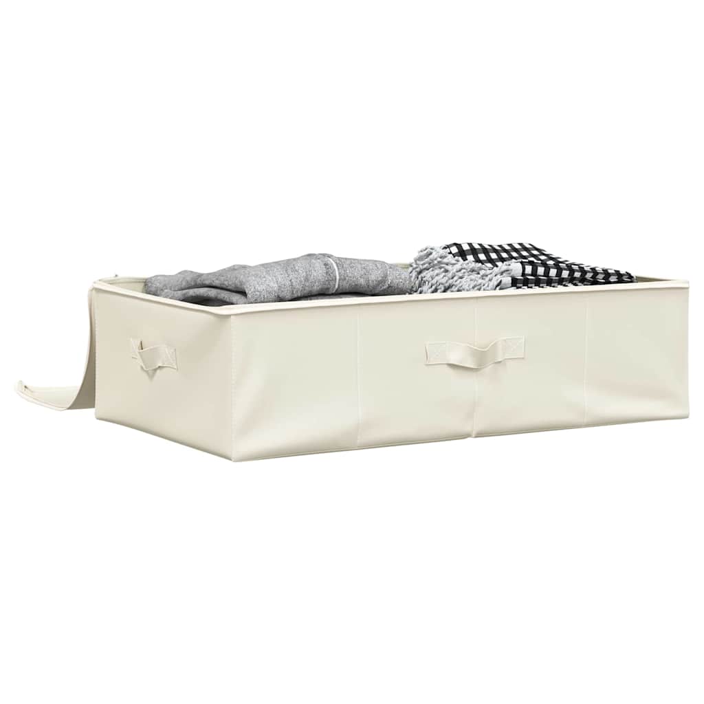 Aufbewahrungsbox Stoff 70x40x18 cm Creme