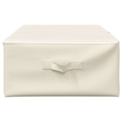 Aufbewahrungsbox Stoff 70x40x18 cm Creme
