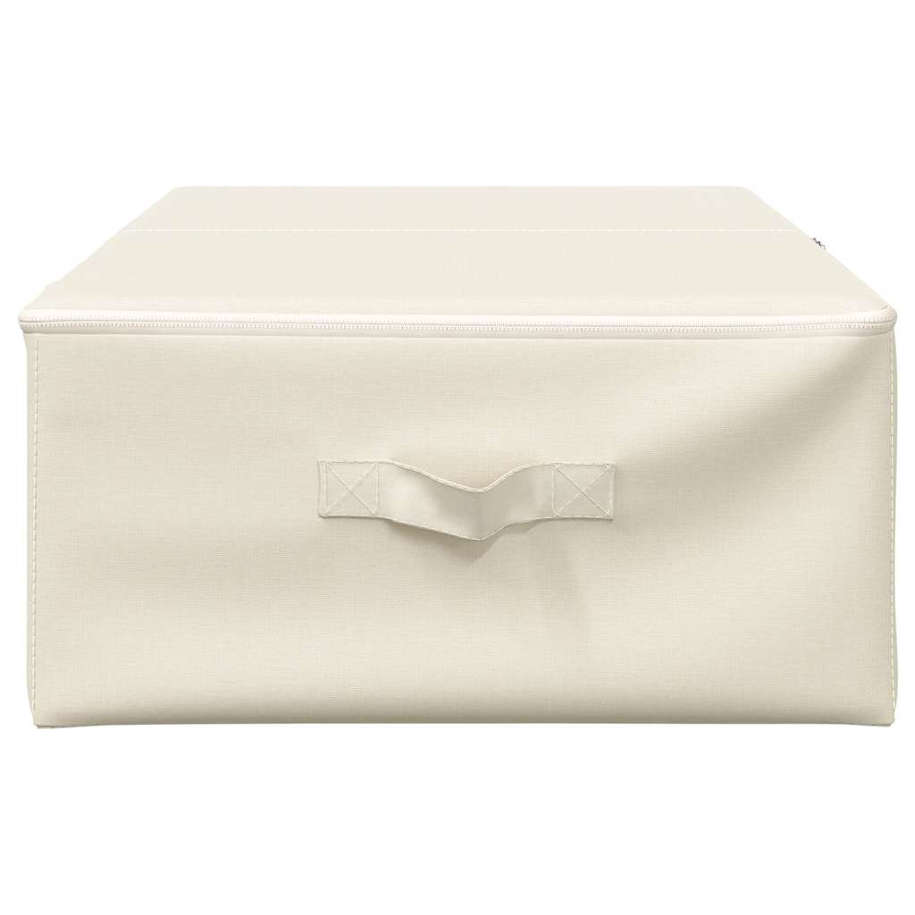 Aufbewahrungsbox Stoff 70x40x18 cm Creme