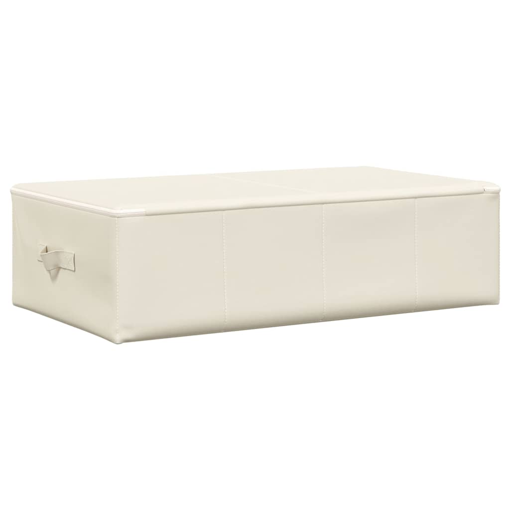 Aufbewahrungsbox Stoff 70x40x18 cm Creme