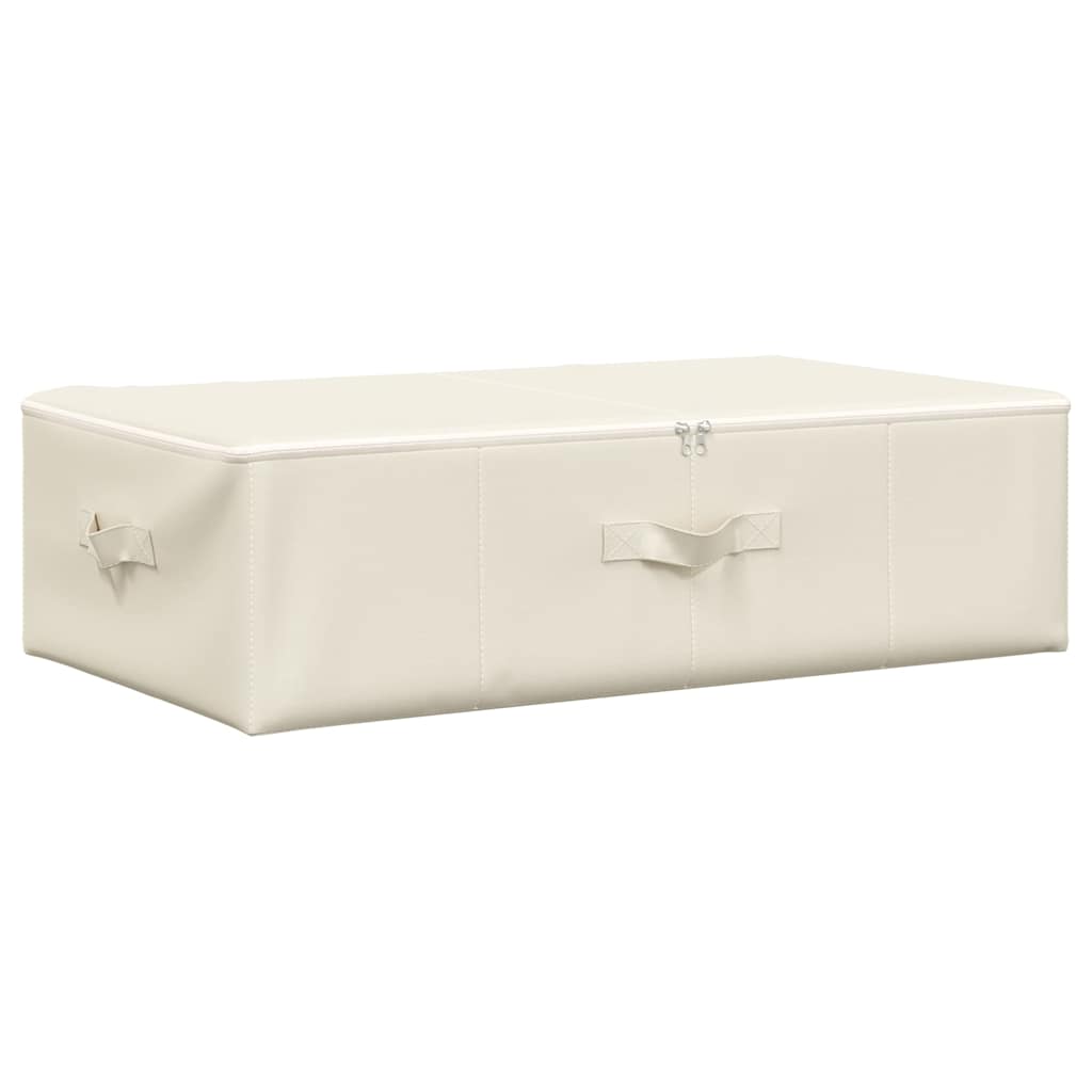 Aufbewahrungsboxen 2 Stk. Stoff 70x40x18 cm Creme