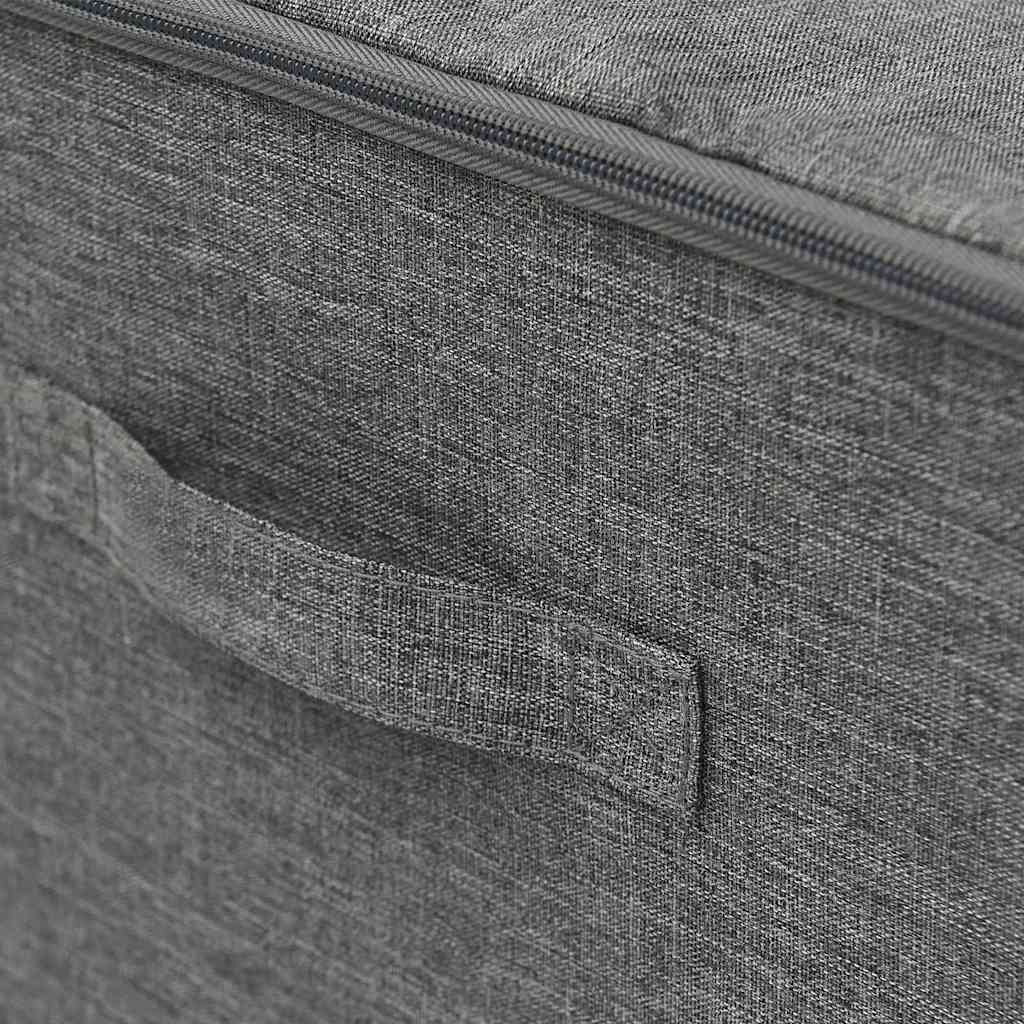 Aufbewahrungsboxen 2 Stk. Stoff 43x34x23 cm Anthrazit