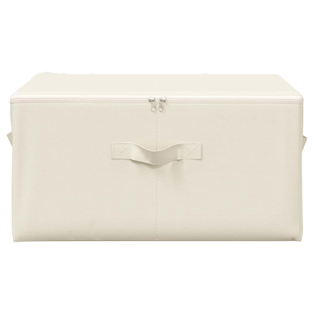 Aufbewahrungsboxen 2 Stk. Stoff 43x34x23 cm Creme