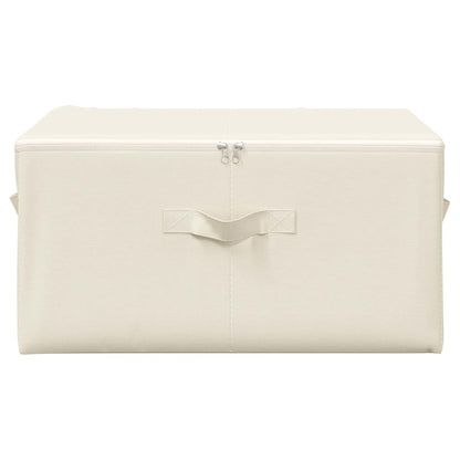 Aufbewahrungsboxen 2 Stk. Stoff 43x34x23 cm Creme