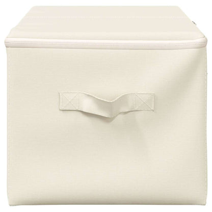 Aufbewahrungsboxen 2 Stk. Stoff 43x34x23 cm Creme
