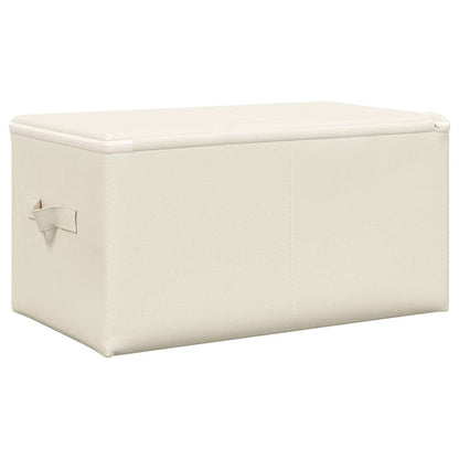 Aufbewahrungsboxen 2 Stk. Stoff 43x34x23 cm Creme