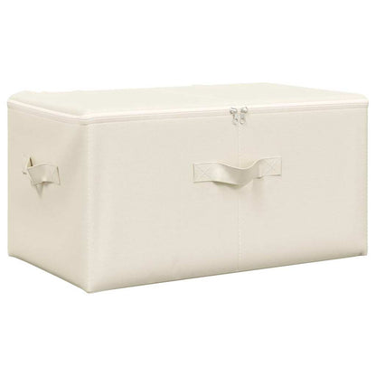 Aufbewahrungsboxen 2 Stk. Stoff 43x34x23 cm Creme